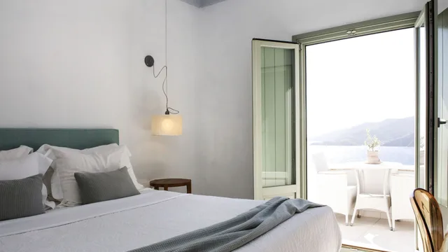 غرفة ديلوكس بسريرين منفصلين بإطلالة على البحر، Pylaia Boutique Hotel 1/10