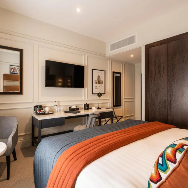 غرفة ديلوكس بسرير مزدوج، The Ebrington Hotel 4/8