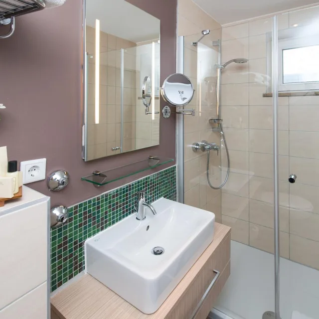 غرفة بسرير مزدوج أو سريرين منفصلين، Hotel New Orly 4/4