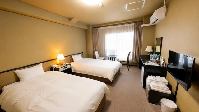 غرفة قياسية بسريرين منفصلين، KIKUCHI KANKO HOTEL 1/2