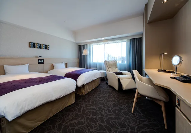 Relax, Twin Beds, Main Building، DAIWA ROYNET HOTEL MATSUYAMA 2/7