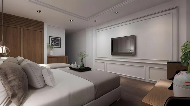 غرفة ديلوكس بسرير مزدوج أو سريرين منفصلين، Galliot Central Hotel 4/4