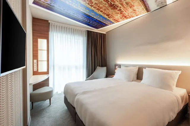 غرفة بسريرين منفصلين، Hey Lou Hotel Monheim am Rhein 1/2