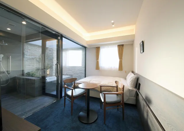 غرفة بسرير مزدوج بحمام خاص، Hotel Emit Ueno 1/2