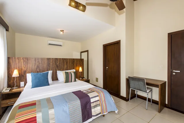 غرفة فاخرة عائلية بسريرين منفصلين بإطلالة على الحديقة مع أريكة، Pipa Lagoa Hotel 2/8