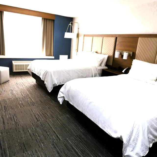 غرفة بسرير مزدوج بحوض استحمام لذوي الإعاقة، Holiday Inn Express Detroit-Birmingham 1/4