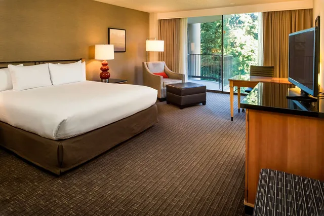 غرفة ديلوكس بسرير كينج بشرفة، Doubletree By Hilton Hotel Seattle Airport 1/1