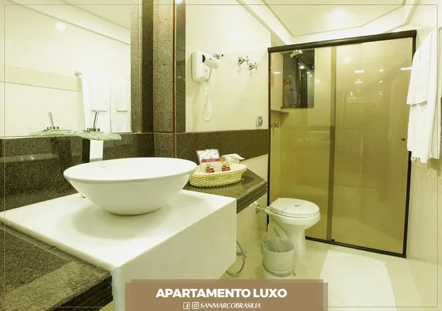 غرفة ديلوكس بسرير مزدوج، San Marco Hotel Brasilia 5/5