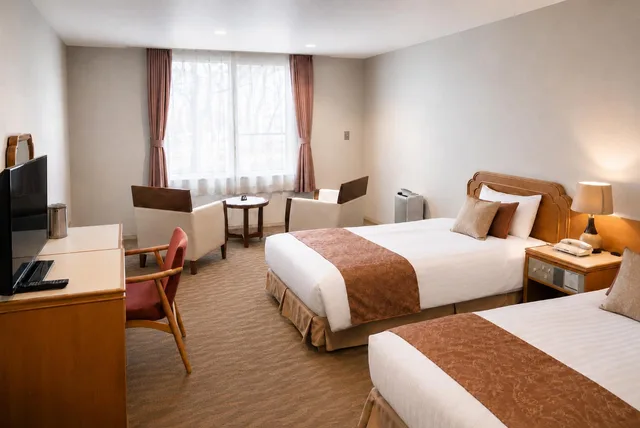 غرفة بسريرين منفصلين، Motosu Phoenix Hotel 1/1