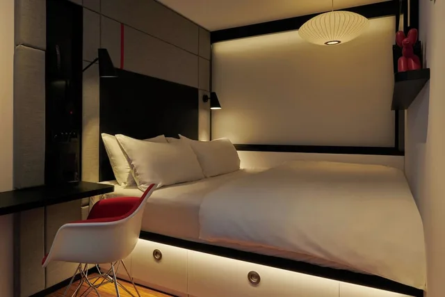 غرفة بسرير كينج في طابق مرتفع، Citizenm Amstel Amsterdam Hotel 7/10