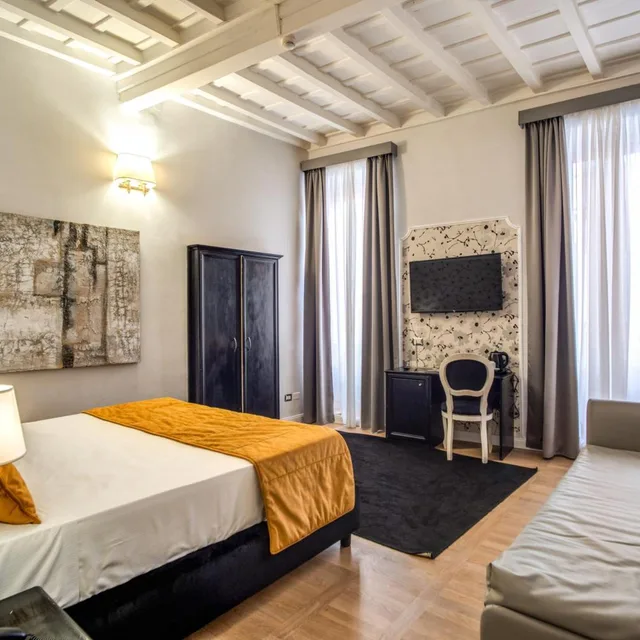 غرفة ثلاثية بسرير فردي، Relais Fontana di Trevi 4/7