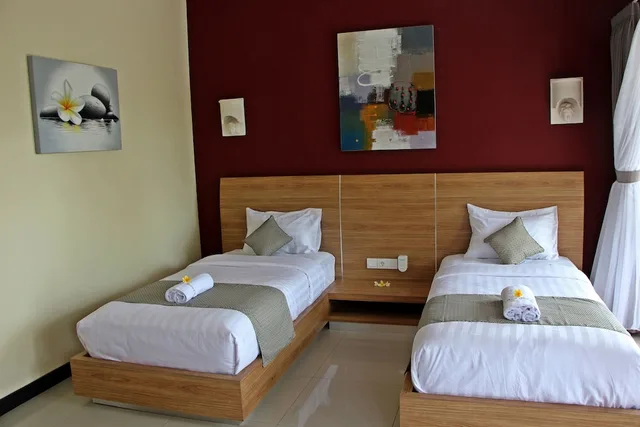 بنغل بسريرين منفصلين بإطلالة على الحديقة، Bali Dive Resort And Spa 1/2
