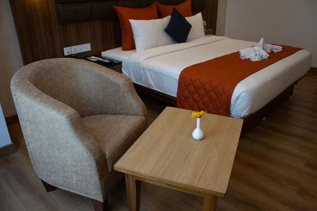 غرفة ديلوكس بسرير كوين بإطلالة على الحديقة للمدخنين، Shivas Galaxy Hotel 4/4