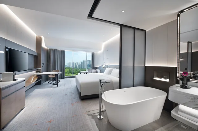 غرفة بريميوم بسرير كينج، CROWNE PLAZA WUHAN OPTICS VALLEY 3/3