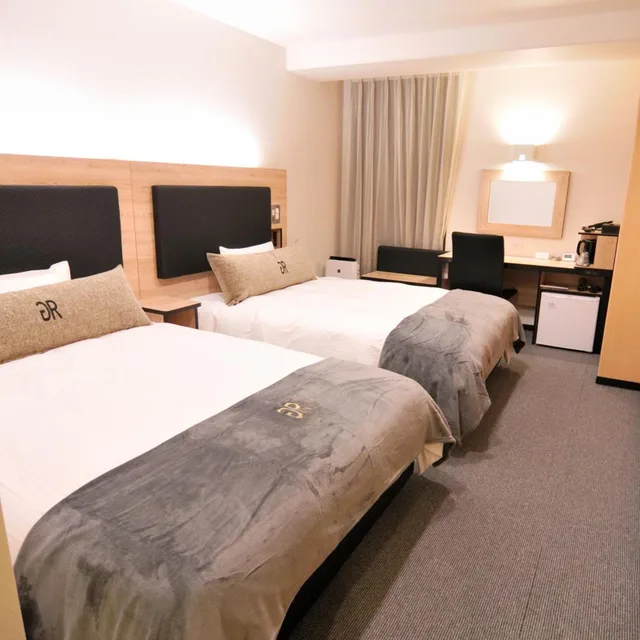 غرفة متصلة بسريرين مزدوجين للمدخنين، Green Rich Hotel Kurume 3/8