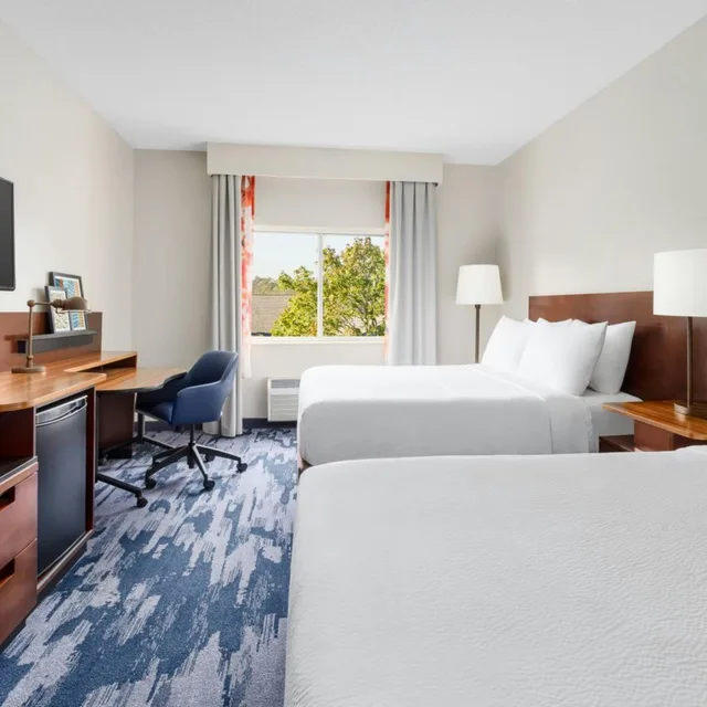 غرفة بسريرين كوين بحوض استحمام لذوي الإعاقة، Fairfield Inn By Marriott Philadelphia Airport 1/10