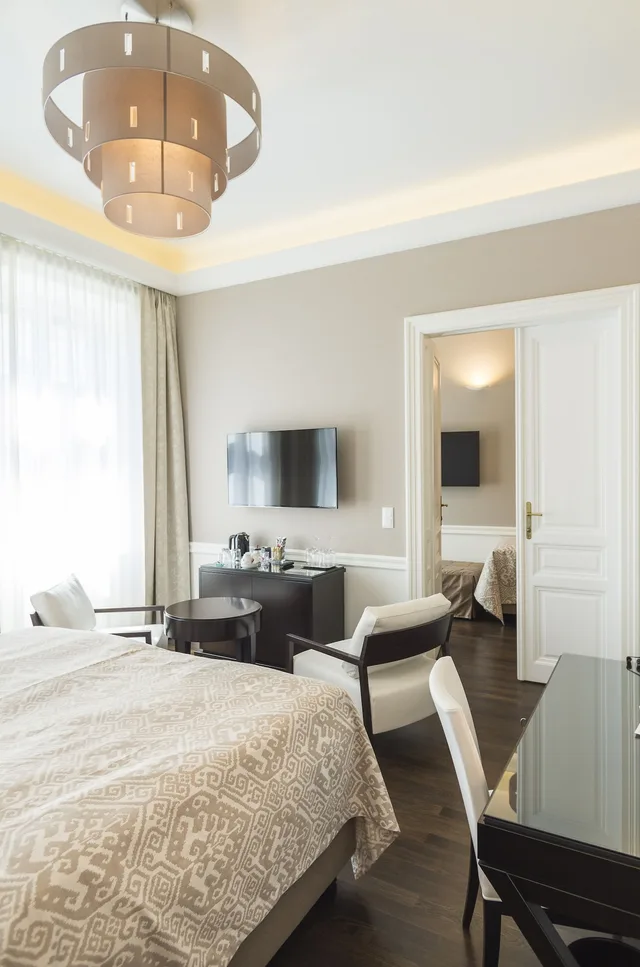جناح جونيور بسرير كينج وسرير فردي بغرفتي نوم، Hotel Spiess Spiess Appartement Pension 4/10