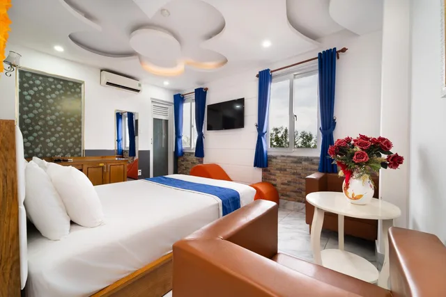 جناح ديلوكس بسرير مزدوج، Collection O Sunrise Hotel Trung Son 1/1