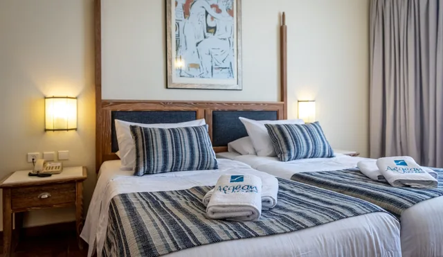 جناح عائلي بسريرين منفصلين مع أريكة، Aegean Houses 8/10