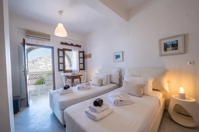 استوديو ديلوكس بسرير مزدوج أو سريرين منفصلين بإطلالة على البحر، Kallichoron Art Boutique Hotel 1/10