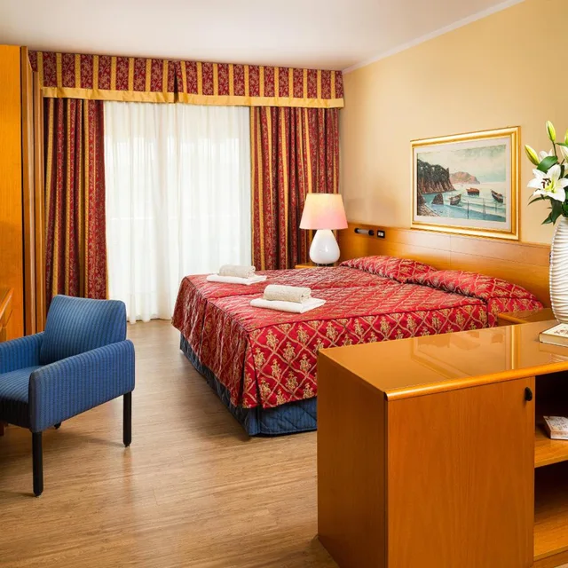 غرفة ديلوكس بسرير مزدوج أو سريرين منفصلين، Hotel Terme Metropole 1/2