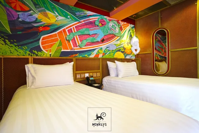 غرفة بريميير بسريرين منفصلين، 4 Monkeys Hotel Bangkok 1/10