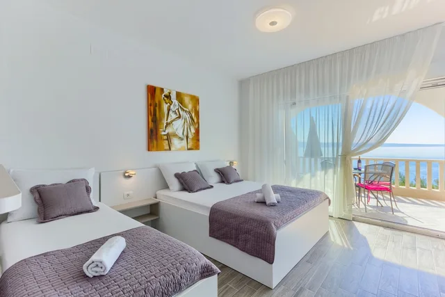 استوديو بسرير كوين وسرير فردي بإطلالة على البحر، Stipe Aparthotel 2/4