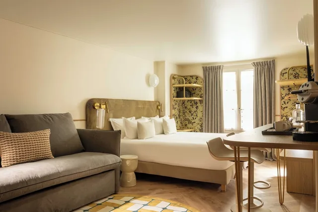 استوديو عائلي بسرير كوين مع أريكة، Hotel D Espagne 6/8