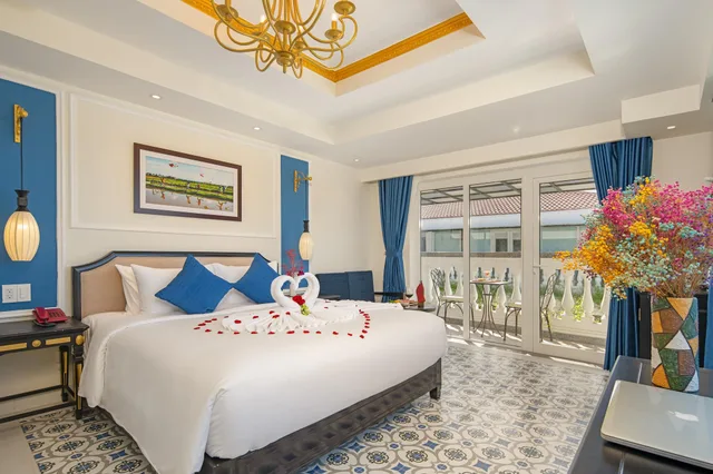 غرفة ديلوكس بسرير مزدوج أو سريرين منفصلين بشرفة، Hoi An Blue Sky Boutique Spa 2/4