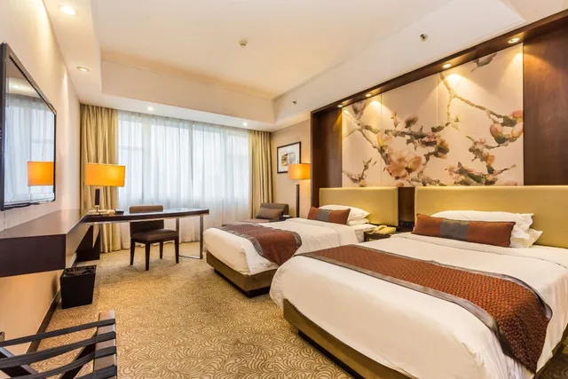 غرفة سوبيريور بسريرين منفصلين بإطلالة على الحديقة، Guangdong Yingbin Hotel 2/3