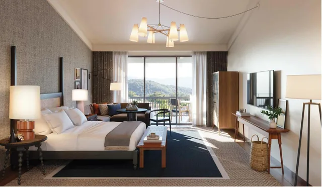 غرفة بسرير مزدوج، Rosewood Sand Hill 1/4