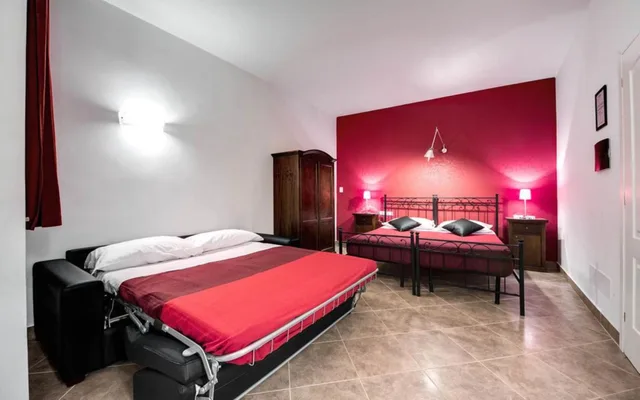 غرفة رباعية بسرير مزدوج وسريرين منفصلين، La Residenza Dell Angelo 2/7