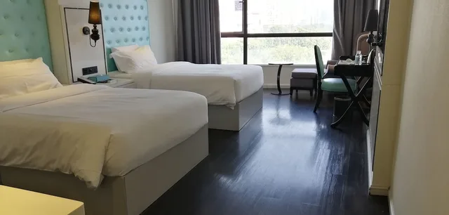 غرفة بزنس بسريرين مزدوجين بإطلالة على المدينة، Xana Lite Hotel (Guangzhou Dongxiaonan Metro Station Shixi) 6/10