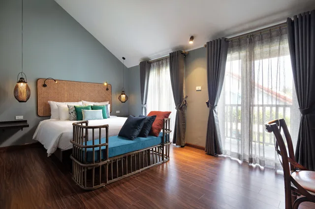 جناح دوبلكس بسرير كينج وسريرين منفصلين بشرفة، Aira Boutique Hoi An 1/6