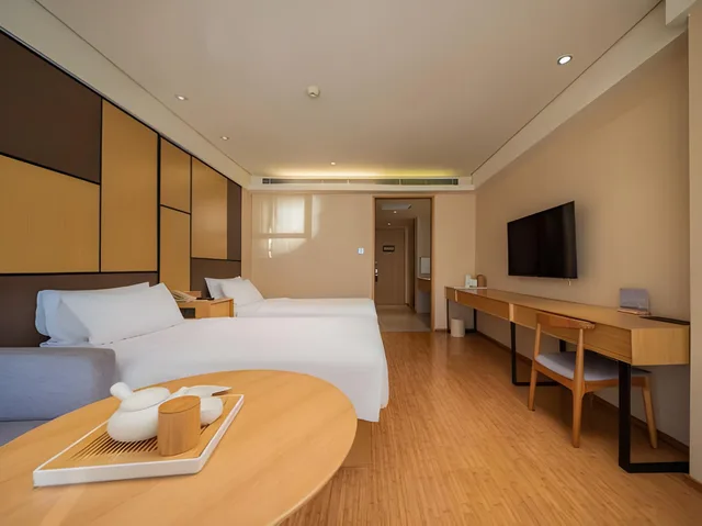 غرفة بزنس بسريرين، JI Hotel Chengdu Chunxi Road Taikoo Li 2/2