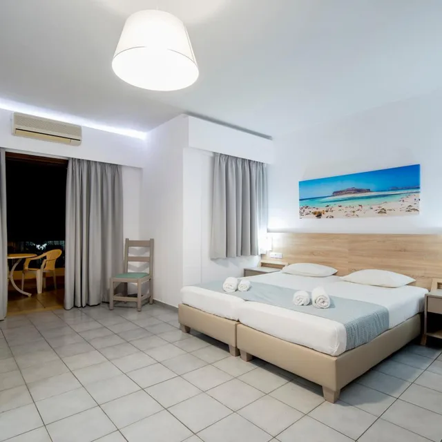 غرفة سوبيريور بسرير مزدوج أو سريرين منفصلين بإطلالة على الحديقة، Horizon Beach Hotel Stalis 1/10