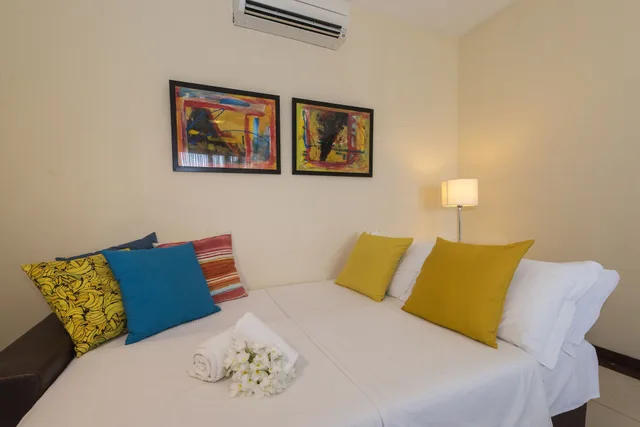 غرفة فاخرة عائلية بسريرين منفصلين بإطلالة على الحديقة مع أريكة، Pipa Lagoa Hotel 5/8