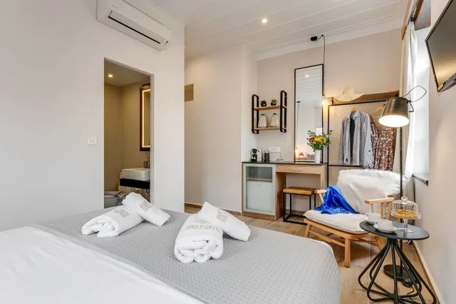 غرفة قياسية بسرير كوين بإطلالة على المدينة، Harismari Cozy Hotel 3/5