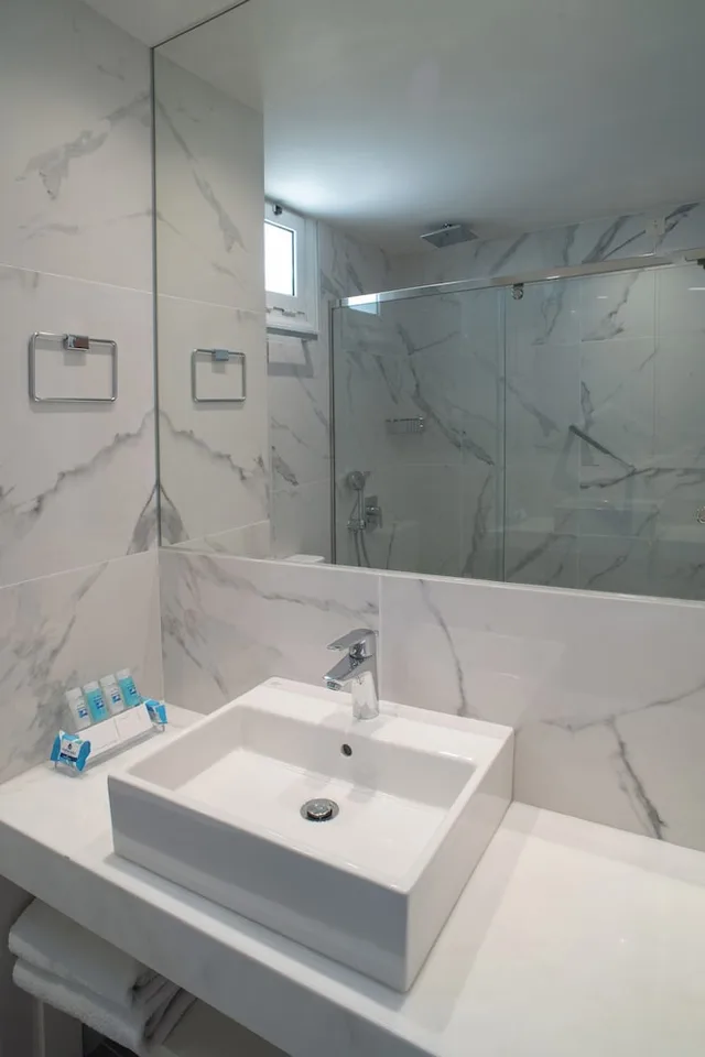 غرفة سوبيريور بسريرين منفصلين بإطلالة على البحر، Chios Chandris Apartments 2/2