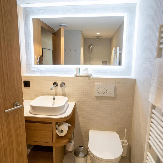 غرفة سوبيريور بإطلالة على البحيرة بشرفة، Hotel Heiden 6/6