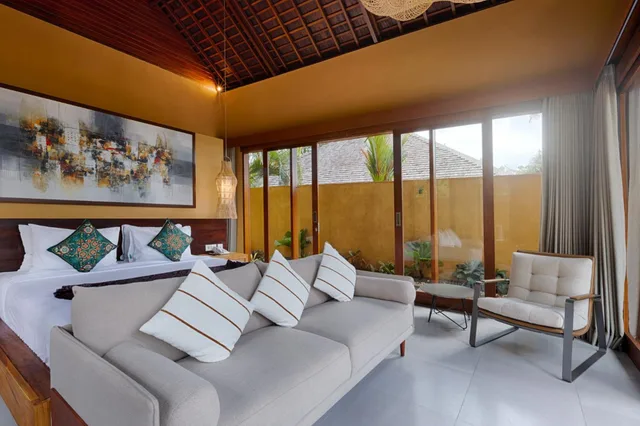 فيلا بريميير بسرير كينج بغرفة نوم واحدة بمسبح خاص، Samkhya Villas 9/10