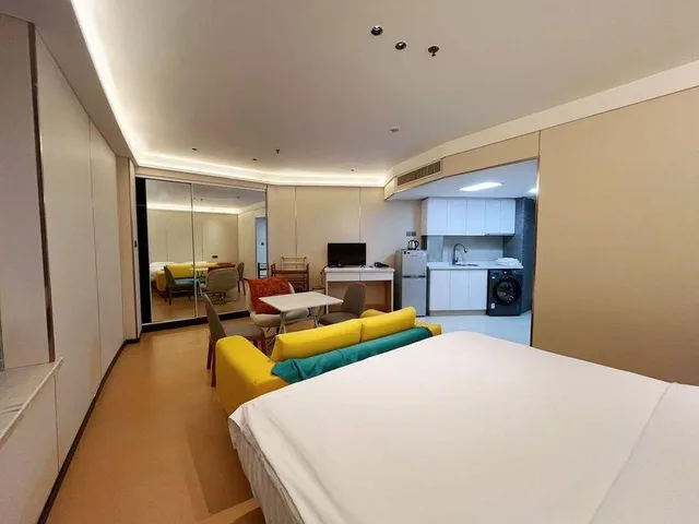جناح تنفيذي بسرير كوين، Shanghai Jia Rong Hotel Apartment 1/2