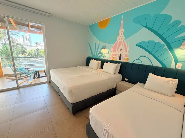 غرفة سوبيريور ثلاثية بشرفة، Hotel Caribbean Cartagena 10/10