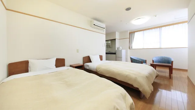 غرفة قياسية بسريرين منفصلين بإطلالة على المدينة، Hotel Stayin Nanokamachi 1/1