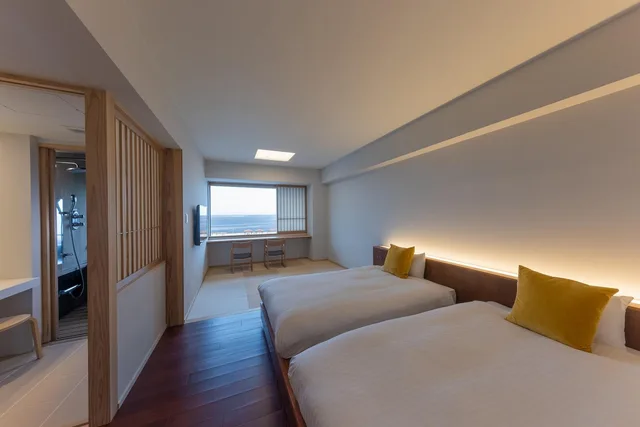 غرفة يابانية غربية قياسية بإطلالة على البحر بحوض استحمام، Iseya Ryokan 1/1