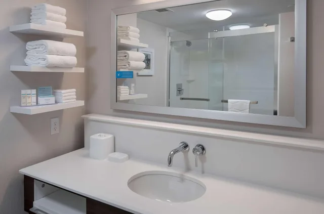 غرفة بريميوم بسرير كينج، Hampton Inn Boston Logan Airport 3/3
