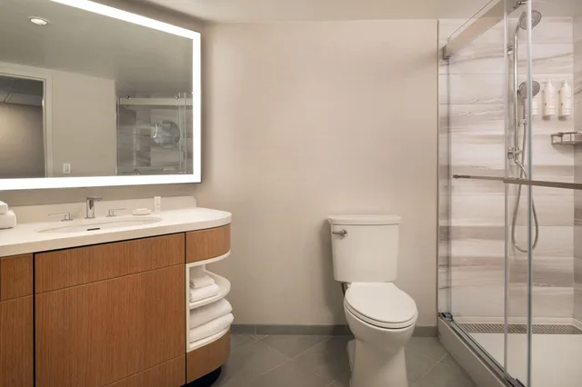 غرفة بسرير مزدوج بإطلالة على المدينة، Marriott Long Beach Downtown 3/3