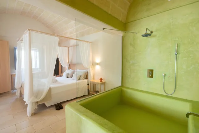 غرفة سوبيريور بسرير مزدوج وسريرين منفصلين، Relais Masseria Villa Cenci 9/9