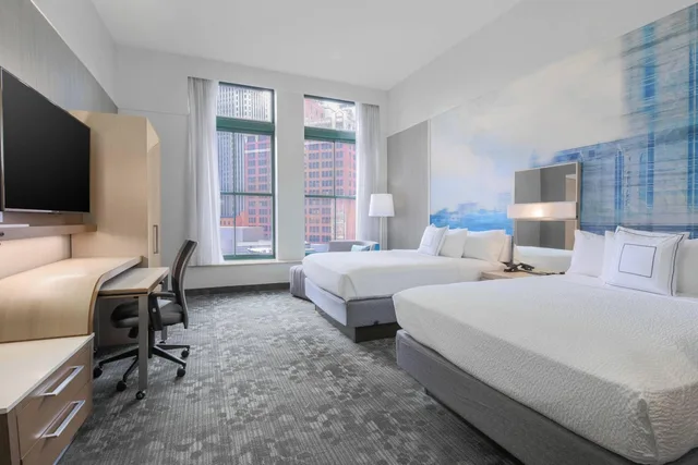 Room, Queen Bed, City View, Courtyard by Marriott Pittsburgh Downtown 2/8