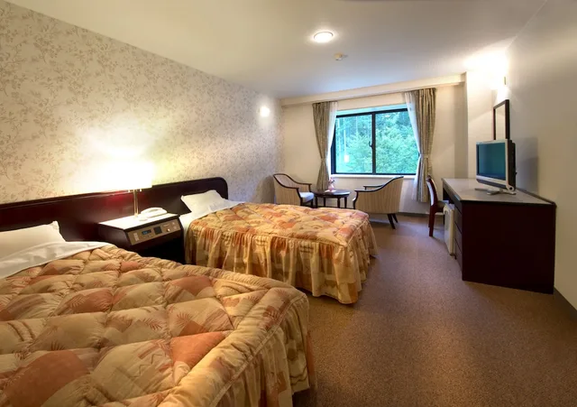 Room, Twin Beds, Hotaka View Hotel 1/1